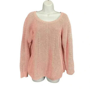 Gap Light Pink Pullover Sweater Top MEDIUM Women's Chunky Knit